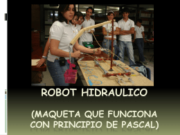 ROBOT HIDRAULICO (MAQUETA QUE FUNCIONA CON