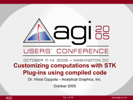 STK plug-ins using compiled code