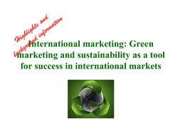 Green marketing - SRH Hochschule Heidelberg