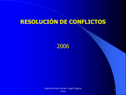 Presentación Resolución Conflictos II