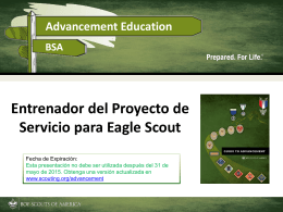Entrenador del Proyecto de Servicio para Eagle Scout