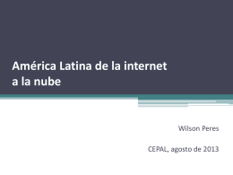 América Latina de la internet a la nube