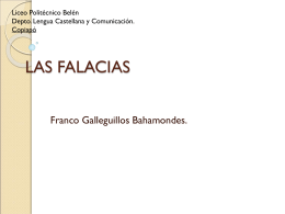 LAS FALACIAS - Lengua Castellana y Comunicación