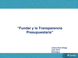 Fundar y la propuesta de transparencia presupuestaria