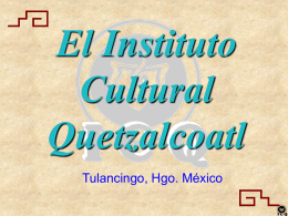 Tonatiuh - Instituto Cultural Quetzalcoatl