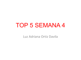 TOP 5 SEMANA 4 - WordPress.com