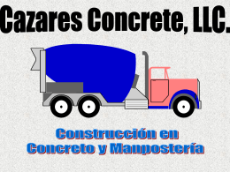Concreto y Mamposteria - Cazares Concrete, LLC.