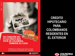 credito hipotecario para colombianos residentes en el exterior