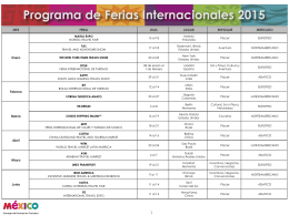 Programa de Ferias Internacionales 2014