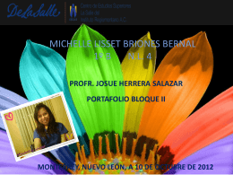 MICHELLE LISSET BRIONES BERNAL 1º B N.L. 4