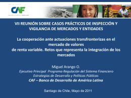 Presentación Miguel Arango - Superintendencia de Valores y Seguros