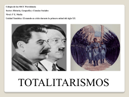 totalitarismos - SSCC Providencia