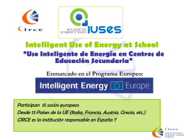 Presentacion_proyecto - IUSES - Intelligent USe of Energy at