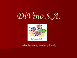 DiVino S.A. - CLASE DE LA DRA. MOCTEZUMA