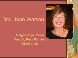 Dra. Jean Watson - Verónica Bracho