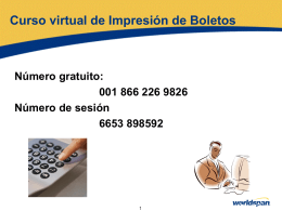 Boletos OPTAT - Global Learning Center