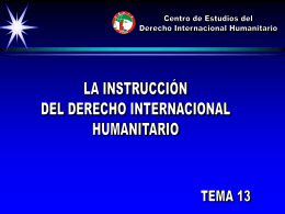 Tema 13 Instrucción DIH 2007 - Centro de Estudios del Derecho