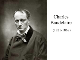 C. Baudelaire y LAS FLORES DEL MAL