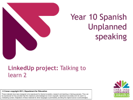 Unplanned speaking strategies