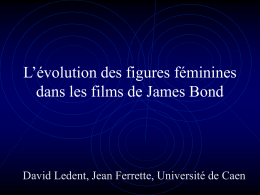 L`évolution des figures féminines dans les films de James Bond