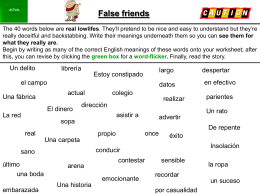 False friends - Lingualicious