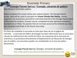 Georgia Parent Survey - Riverside Primary School