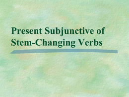 pierdan Present Subjunctive of Stem