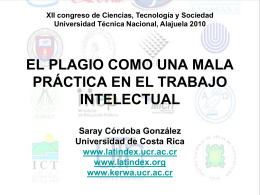 Presentacion _CIENTEC_Saray - Portal de revistas académicas