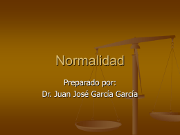 García García JJ. Normalidad. (Presentación en PPT)