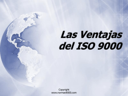 Las Ventajas del ISO 9000