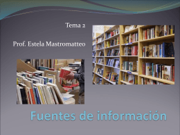Tema 2 Fuentes de información