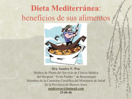 Dieta Mediterranea: beneficios de sus alimentos