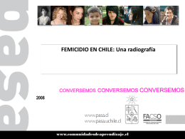 Femicidio en Chile. Una radiografía. 2008