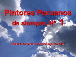 Pintores Peruanos - Holismo Planetario en la Web