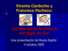 Vicente Carducho y Francisco Pacheco: Las Teorías de la Pintura
