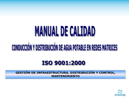 MANUAL DE CALIDAD - Acueducto de Bogotá