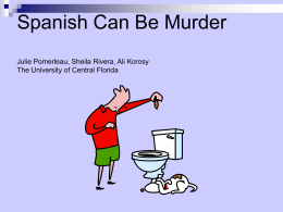 Spanish Can Be Murder - Pegasus Cc Ucf