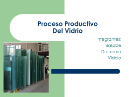 Proceso Productivo Del Vidrio - 4055-T91
