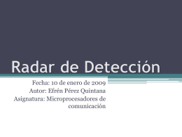 Radar de Detección