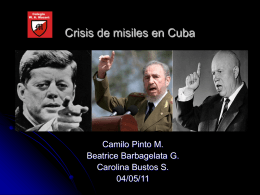 Crisis de misiles en Cuba