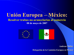 Trabas no arancelarias UE a México
