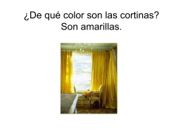 ¿De qué color son las cortinas? Son amarillas.