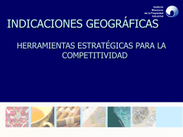 Indicaciones Geográficas - Centro Nacional de Registros