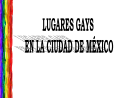 Lugares gay en la Ciudad de México