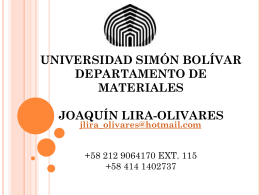 B3:Joaquín Lira - Universidad Simón Bolívar