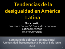 Nora Lustig - Universidad Iberoamericana Puebla