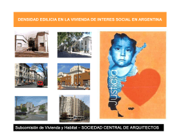 densidad edilicia - Sociedad Central de Arquitectos