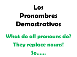 Apuntes Demonstrative Pronouns