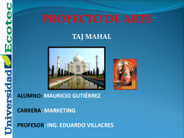 Proceso constructivo TAJ MAHAL