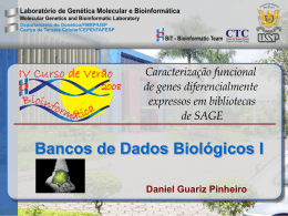 Bancos de Dados Biológicos I